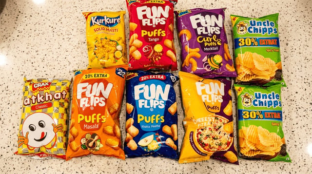 Assorted Indian Chips.