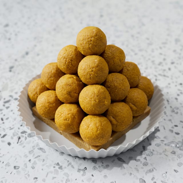 Desi Ghee Besan Laddu (1 lb).