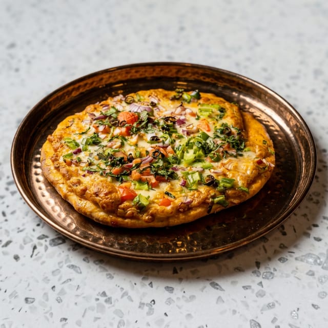 Naanza (Desi Naan Pizza).