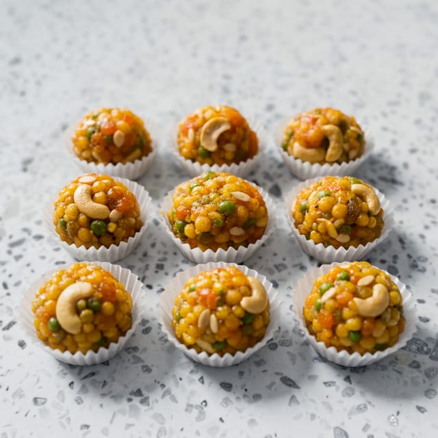 Desi Ghee Dry Fruit Boondi Laddu (1 lb).
