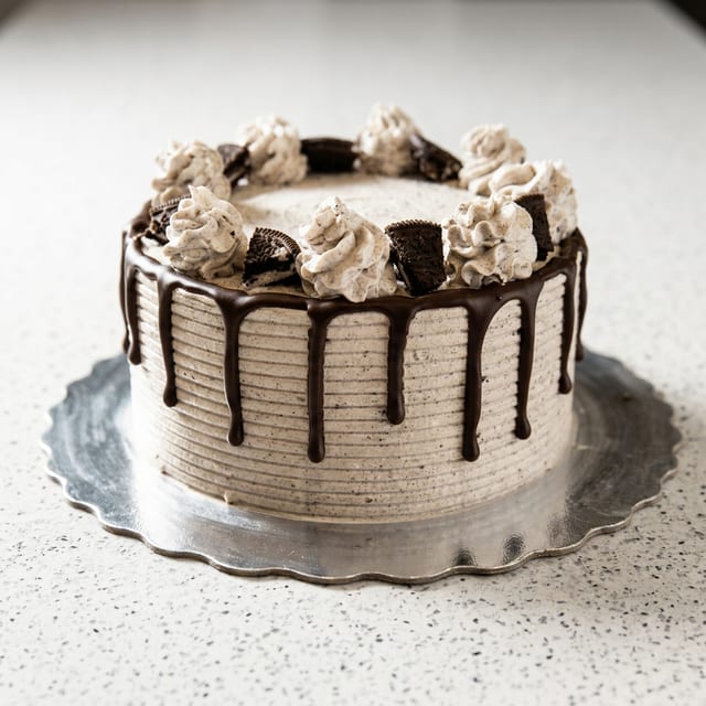Oreo Crunch Cake (Eggless).