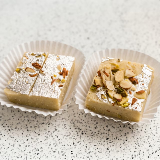 Desi Ghee Malai Barfi (1 lb).
