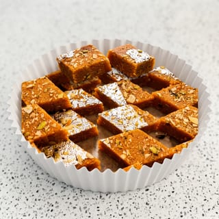 Desi Ghee Besan Barfi (1 lb)