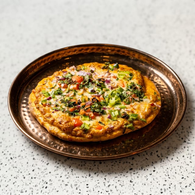 Naanza (Desi Naan Pizza).